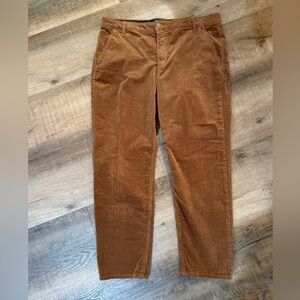 Democracy Brown Corduroy Ab Solution Pants Classic Straight-Leg Size 12